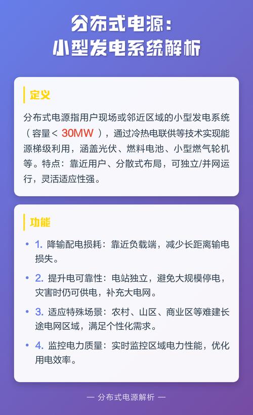 分布式電源 小型發(fā)電系統(tǒng)解析